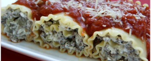 #BetterGoodThings: Marathon Lasagna Rolls- a healthier and easier lasagna with bison and cottage cheese